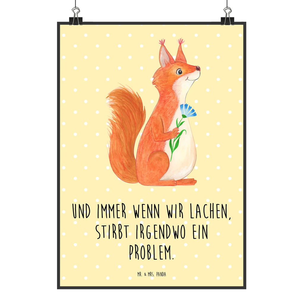 Poster Eichhörnchen Blume Poster, Wandposter, Bild, Wanddeko, Küchenposter, Kinderposter, Wanddeko Bild, Raumdekoration, Wanddekoration, Handgemaltes Poster, Mr. & Mrs. Panda Poster, Designposter, Kunstdruck, Posterdruck, Tiermotive, Gute Laune, lustige Sprüche, Tiere, Eichhörnchen, Eichhorn, Spruch positiv, Lachen, Spaß, Motivation Sprüche, Motivation Bilder, glücklich Spruch, Spruch Deko