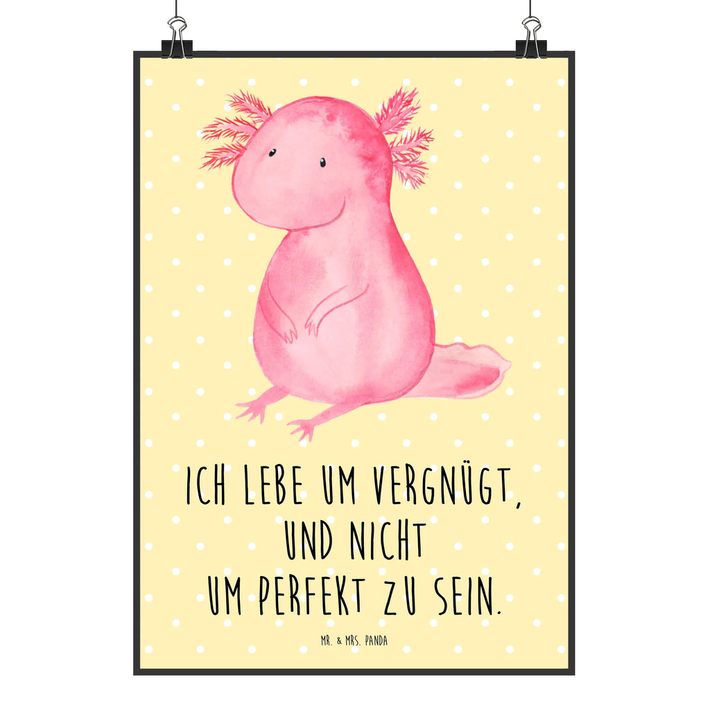 Poster Axolotl null Poster, Wandposter, Bild, Wanddeko, Küchenposter, Kinderposter, Wanddeko Bild, Raumdekoration, Wanddekoration, Handgemaltes Poster, Mr. & Mrs. Panda Poster, Designposter, Kunstdruck, Posterdruck, Axolotl, Molch, Axolot, vergnügt, fröhlich, zufrieden, Lebensstil, Weisheit, Lebensweisheit, Liebe, Freundin