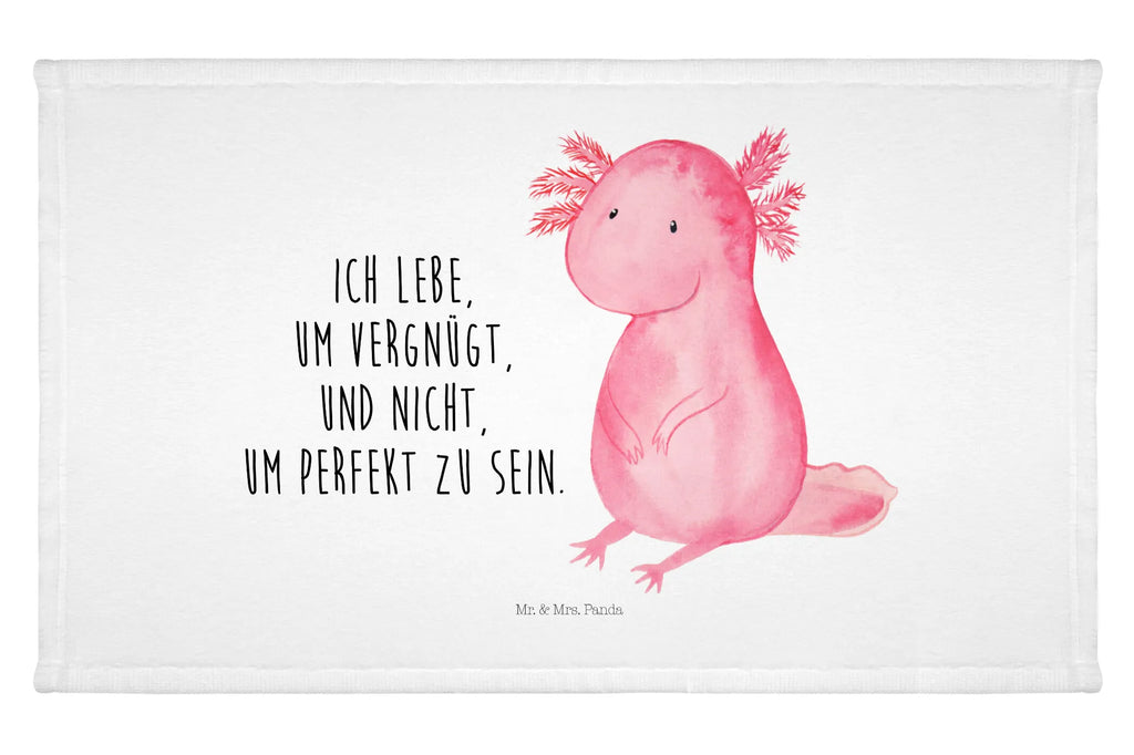 Handtuch Axolotl null Handtuch, Badehandtuch, Badezimmer, Handtücher, groß, Kinder, Baby, Axolotl, Molch, Axolot, vergnügt, fröhlich, zufrieden, Lebensstil, Weisheit, Lebensweisheit, Liebe, Freundin