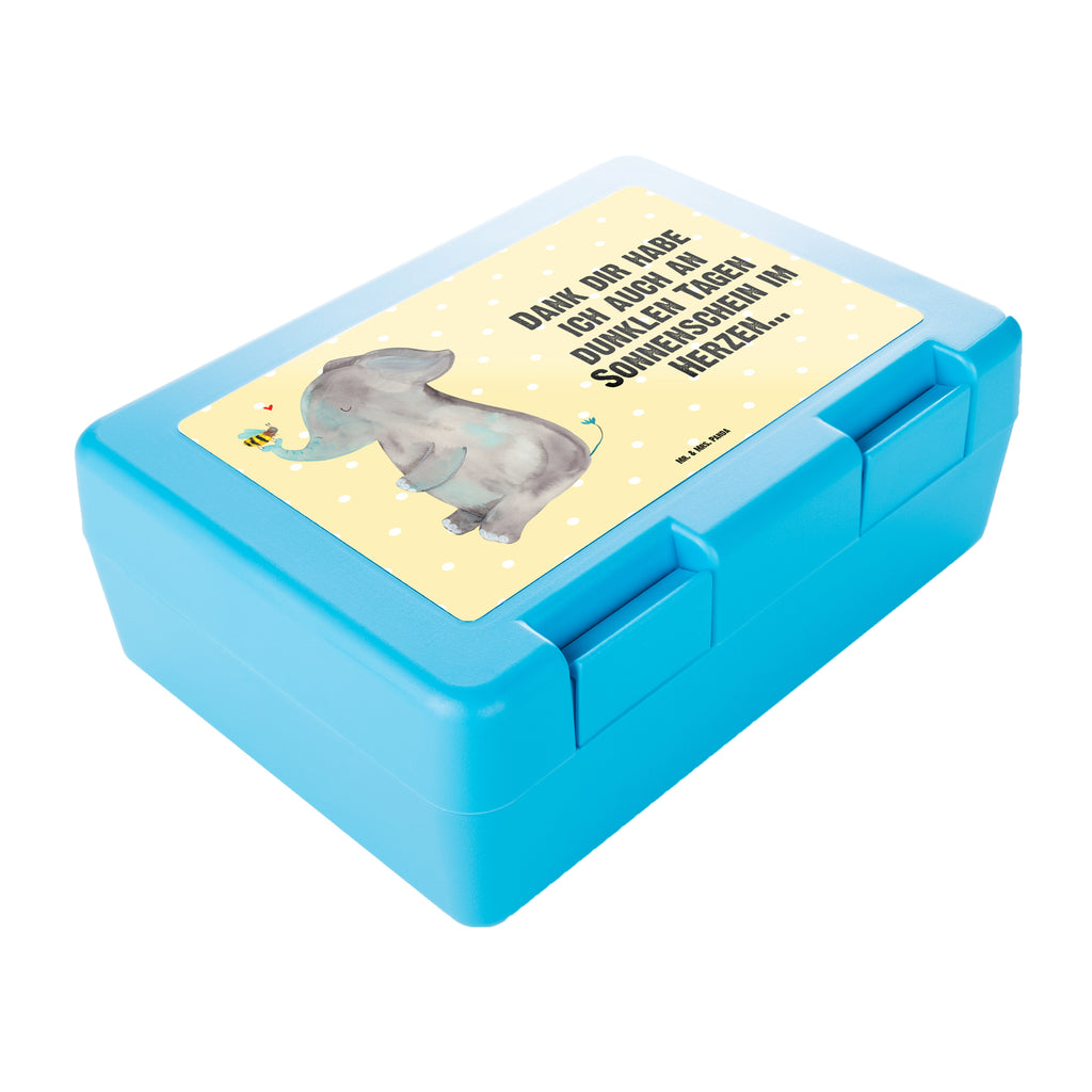 Brotdose Elefant Biene Brotbox, Snackbox, Lunch box, Butterbrotdose, Brotzeitbox, Tiermotive, Gute Laune, lustige Sprüche, Tiere, Elefant, Biene, Liebe, Liebesbeweis, Jahrestag, Liebesgeschenk, Heiratsantrag, Hochzeitsgeschenk, Liebesspruch