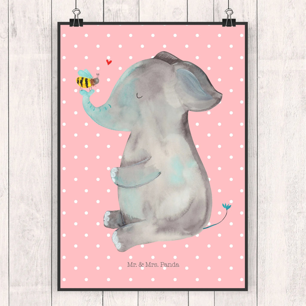 Poster Elefant Biene Poster, Wandposter, Bild, Wanddeko, Küchenposter, Kinderposter, Wanddeko Bild, Raumdekoration, Wanddekoration, Handgemaltes Poster, Mr. & Mrs. Panda Poster, Designposter, Kunstdruck, Posterdruck, Tiermotive, Gute Laune, lustige Sprüche, Tiere, Elefant, Biene, Liebe, Liebesbeweis, Jahrestag, Liebesgeschenk, Heiratsantrag, Hochzeitsgeschenk, Liebesspruch