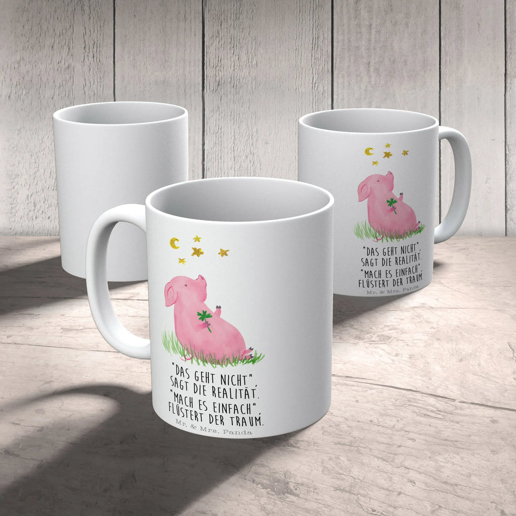 Tasse Schwein Glück Tasse, Kaffeetasse, Teetasse, Becher, Kaffeebecher, Teebecher, Keramiktasse, Porzellantasse, Büro Tasse, Geschenk Tasse, Tasse Sprüche, Tasse Motive, Kaffeetassen, Tasse bedrucken, Designer Tasse, Cappuccino Tassen, Schöne Teetassen, Tiermotive, Gute Laune, lustige Sprüche, Tiere, Glücksschwein. Glück, Schwein, Schweinchen, Sterne, Sernchen, Ziele, Träume, Motivation, Glücksbringer