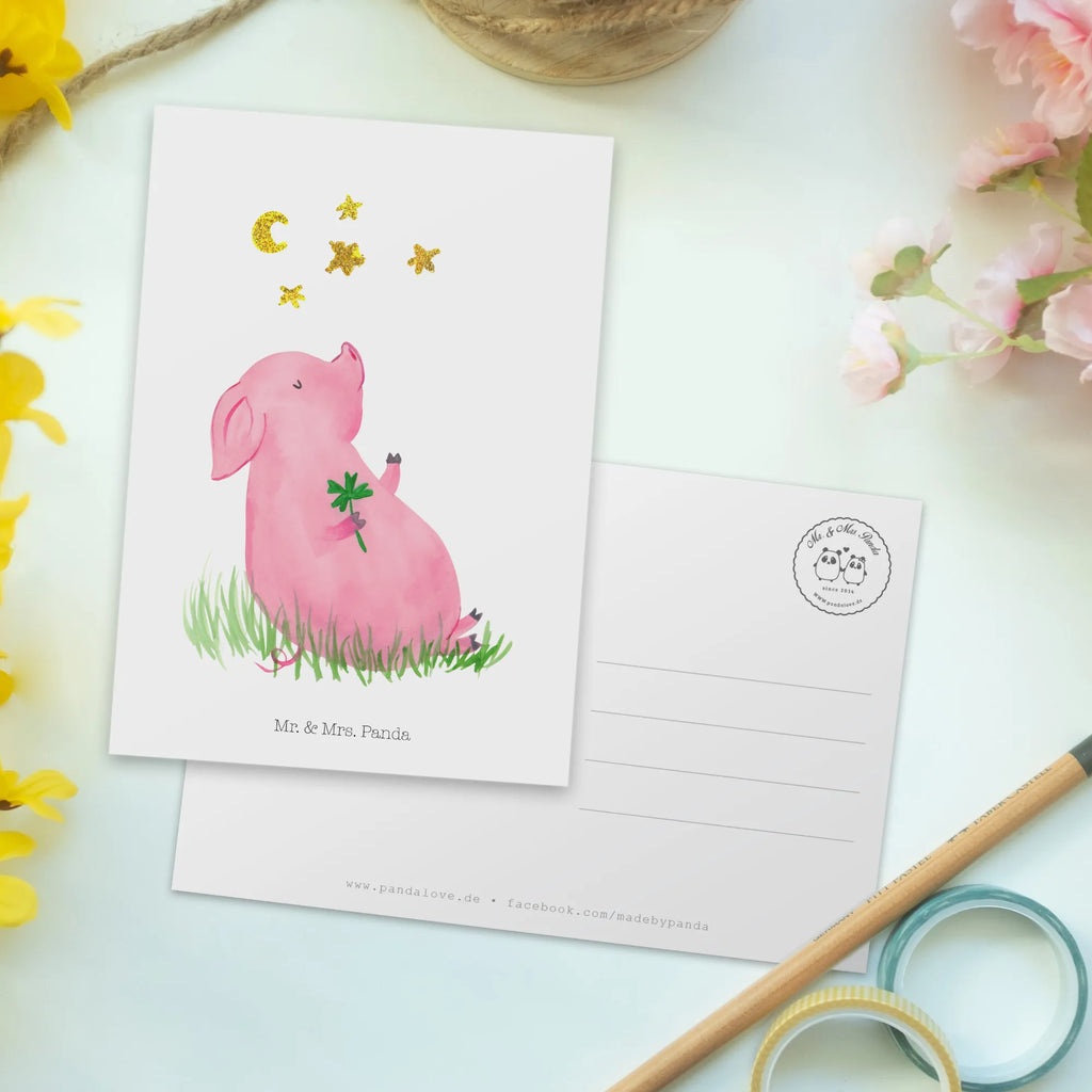 Postkarte Schwein Glück Postkarte, Karte, Geschenkkarte, Grußkarte, Einladung, Ansichtskarte, Geburtstagskarte, Einladungskarte, Dankeskarte, Ansichtskarten, Einladung Geburtstag, Einladungskarten Geburtstag, Tiermotive, Gute Laune, lustige Sprüche, Tiere, Glücksschwein. Glück, Schwein, Schweinchen, Sterne, Sernchen, Ziele, Träume, Motivation, Glücksbringer