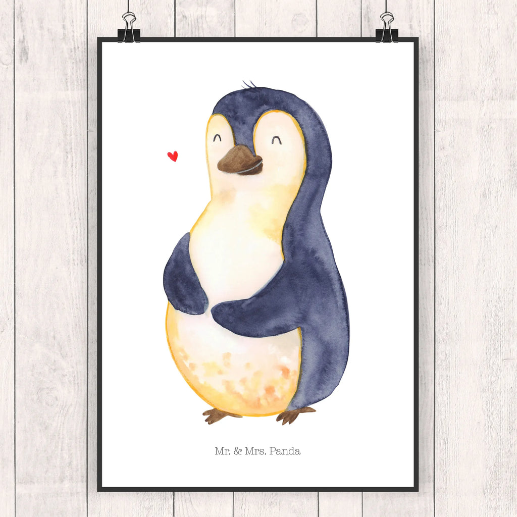 Poster Pinguin Diät Poster, Wandposter, Bild, Wanddeko, Küchenposter, Kinderposter, Wanddeko Bild, Raumdekoration, Wanddekoration, Handgemaltes Poster, Mr. & Mrs. Panda Poster, Designposter, Kunstdruck, Posterdruck, Pinguin, Pinguine, Diät, Abnehmen, Abspecken, Gewicht, Motivation, Selbstliebe, Körperliebe, Selbstrespekt