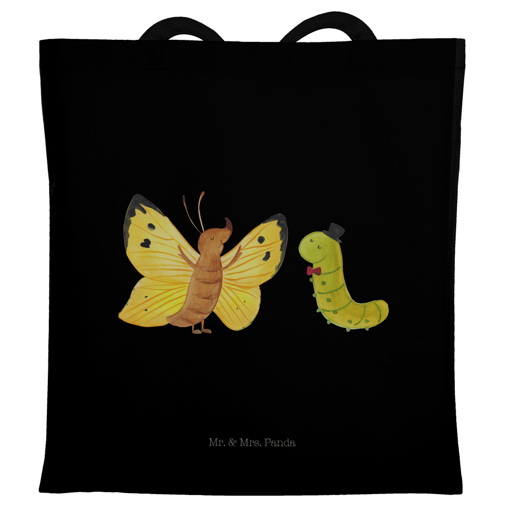 Tragetasche Raupe Schmetterling Beuteltasche, Beutel, Einkaufstasche, Jutebeutel, Stoffbeutel, Tasche, Shopper, Umhängetasche, Strandtasche, Schultertasche, Stofftasche, Tragetasche, Badetasche, Jutetasche, Einkaufstüte, Laptoptasche, Tiermotive, Gute Laune, lustige Sprüche, Tiere, Raupe, Schmetterling, Zitronenfalter, Entwicklung, Erwachsen werden, Kokon, Hut, Hütchen, Schönheit, Aufwachsen