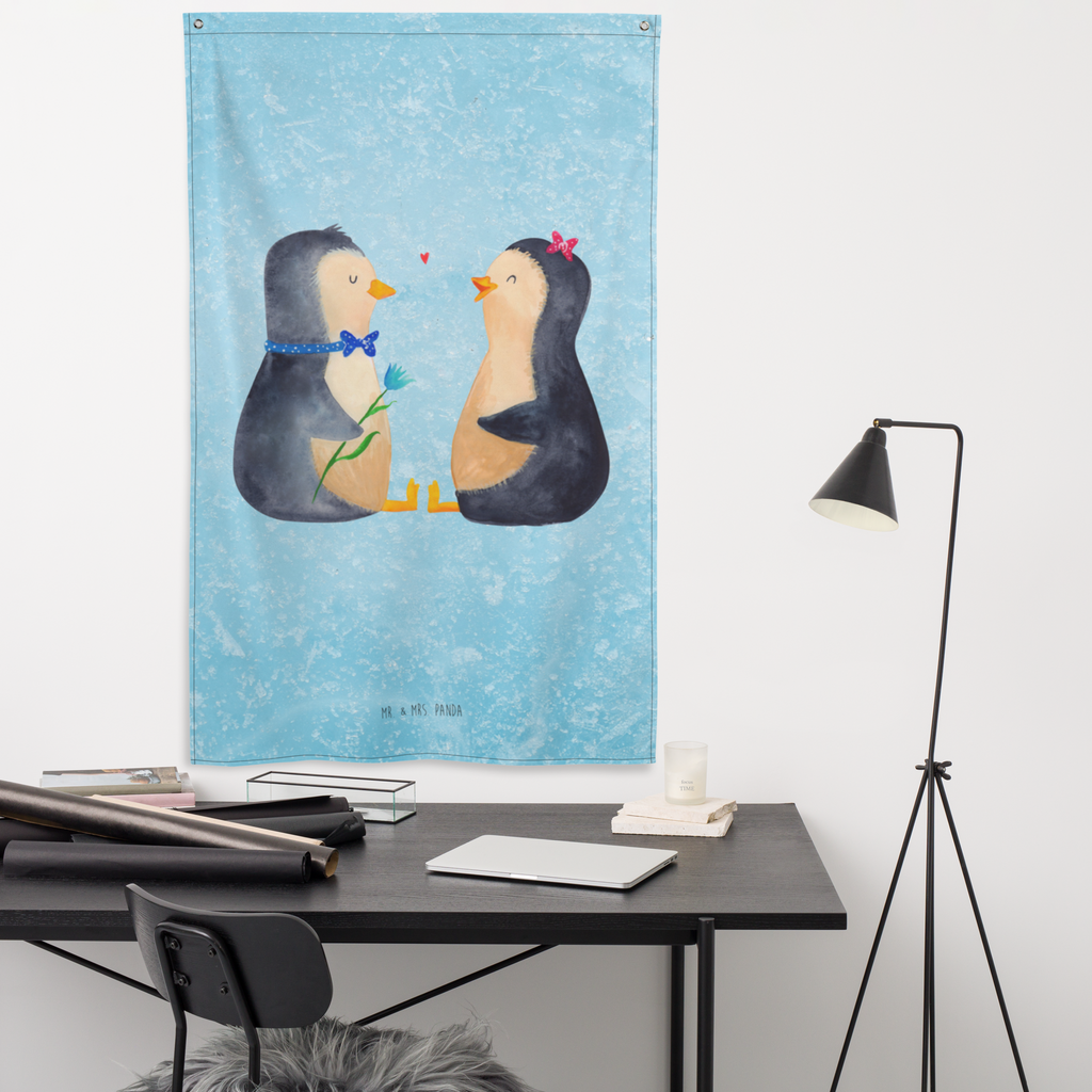 Wandteppich Pinguin Pärchen Wandbehang, Dekoration, Boho, Wandteppich, Wandtuch, Wanddeko, Tapisserie, Tapestry, Wandbild, Textil-Kunst, Schmuck-Wandbehang, Wand Deko, Kinderzimmer, Kinderzimmer Wand, Kinderzimmer Deko, Kinderzimmer Wanddeko, Pinguin, Pinguine, Liebe, Liebespaar, Liebesbeweis, Liebesgeschenk, Verlobung, Jahrestag, Hochzeitstag, Hochzeit, Hochzeitsgeschenk, große Liebe, Traumpaar