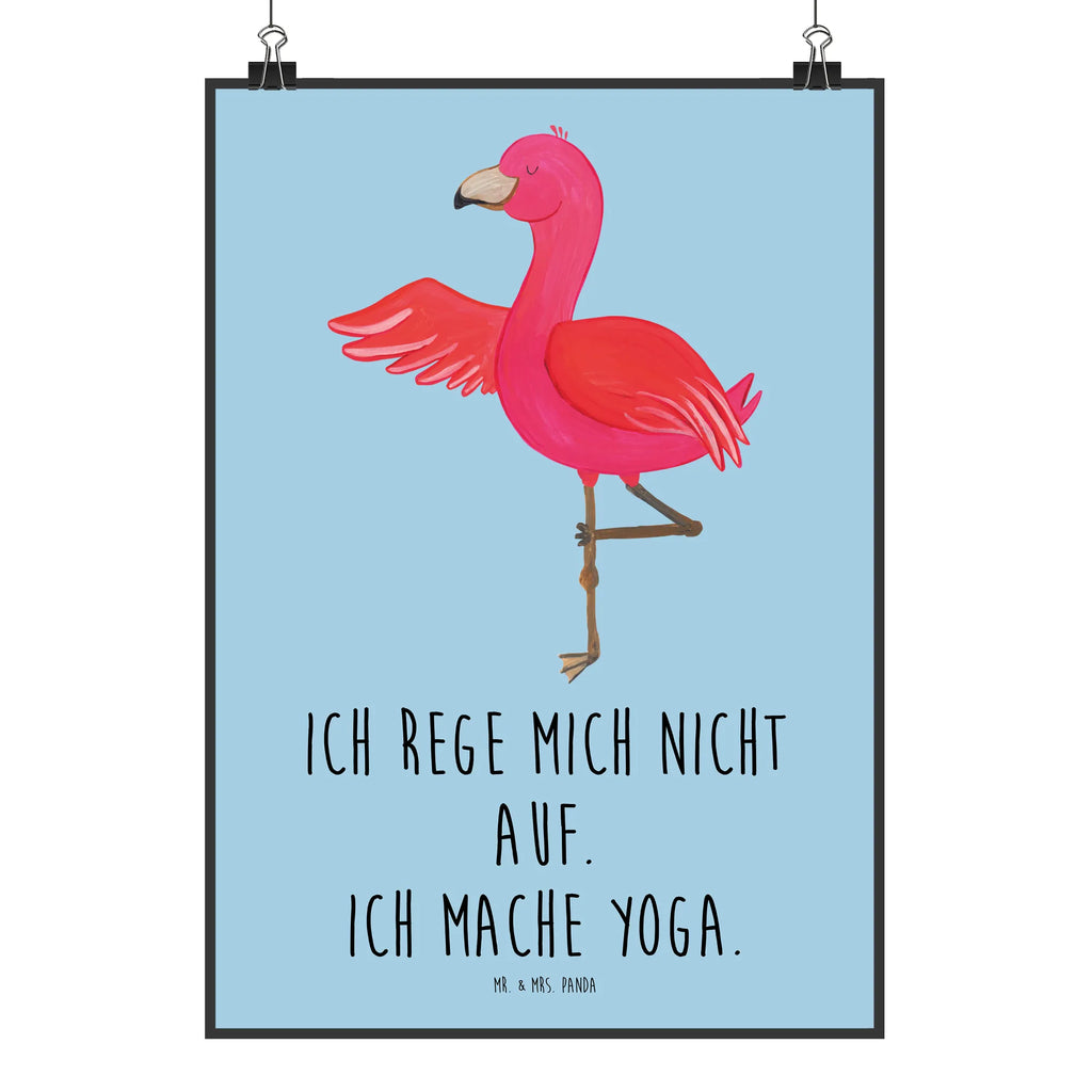 Poster Flamingo Yoga Poster, Wandposter, Bild, Wanddeko, Küchenposter, Kinderposter, Wanddeko Bild, Raumdekoration, Wanddekoration, Handgemaltes Poster, Mr. & Mrs. Panda Poster, Designposter, Kunstdruck, Posterdruck, Flamingo, Vogel, Yoga, Namaste, Achtsamkeit, Yoga-Übung, Entspannung, Ärger, Aufregen, Tiefenentspannung