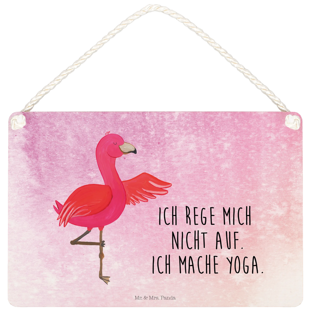 Deko Schild Flamingo Yoga Dekoschild, Deko Schild, Schild, Tür Schild, Türschild, Holzschild, Wandschild, Wanddeko, Flamingo, Vogel, Yoga, Namaste, Achtsamkeit, Yoga-Übung, Entspannung, Ärger, Aufregen, Tiefenentspannung