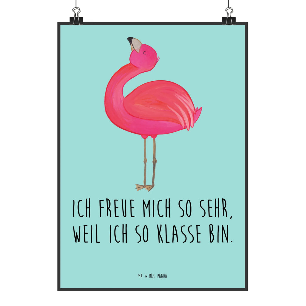 Poster Flamingo Stolz Poster, Wandposter, Bild, Wanddeko, Küchenposter, Kinderposter, Wanddeko Bild, Raumdekoration, Wanddekoration, Handgemaltes Poster, Mr. & Mrs. Panda Poster, Designposter, Kunstdruck, Posterdruck, Flamingo, stolz, Freude, Selbstliebe, Selbstakzeptanz, Freundin, beste Freundin, Tochter, Mama, Schwester