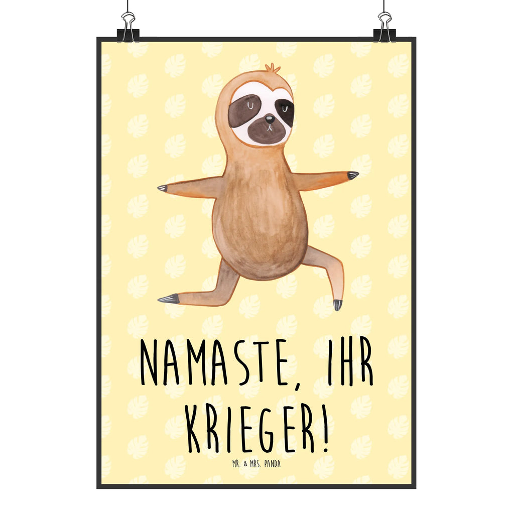 Poster Faultier Yoga Poster, Wandposter, Bild, Wanddeko, Küchenposter, Kinderposter, Wanddeko Bild, Raumdekoration, Wanddekoration, Handgemaltes Poster, Mr. & Mrs. Panda Poster, Designposter, Kunstdruck, Posterdruck, Faultier, Faultier Geschenk, Faultier Deko, Faultiere, faul, Lieblingstier, Yoga, Namaste, Krieger, Yogaübungen, Meditation, Atmung, Gelassenheit, Entspannung