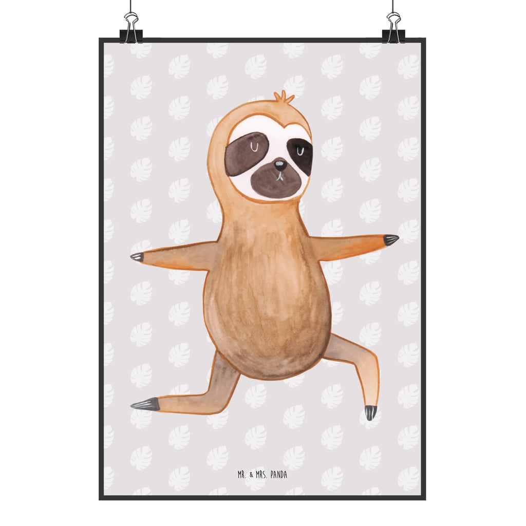 Poster Faultier Yoga Poster, Wandposter, Bild, Wanddeko, Küchenposter, Kinderposter, Wanddeko Bild, Raumdekoration, Wanddekoration, Handgemaltes Poster, Mr. & Mrs. Panda Poster, Designposter, Kunstdruck, Posterdruck, Faultier, Faultier Geschenk, Faultier Deko, Faultiere, faul, Lieblingstier, Yoga, Namaste, Krieger, Yogaübungen, Meditation, Atmung, Gelassenheit, Entspannung