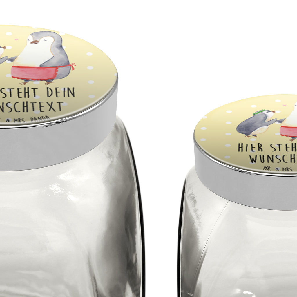 Personalisiertes Bonbonglas Pinguin mit Kind Vorratsdose, Vorratsbehälter, Süßigkeitenglas, Süßigkeitendose, Kaffeedose, Müslidose, Teedose, Keksbehälter, Keksedose, Glasdose, Glasbälter, Vorratsglas, Küchenbehälter, Aufbewahrungsdose, Aufbewahungsglas, Gewürzdose, Küchenorganizer, Snackdose, Familie, Vatertag, Muttertag, Bruder, Schwester, Mama, Papa, Oma, Opa, Geschenk, Mami, Mutti, Mutter, Geburststag