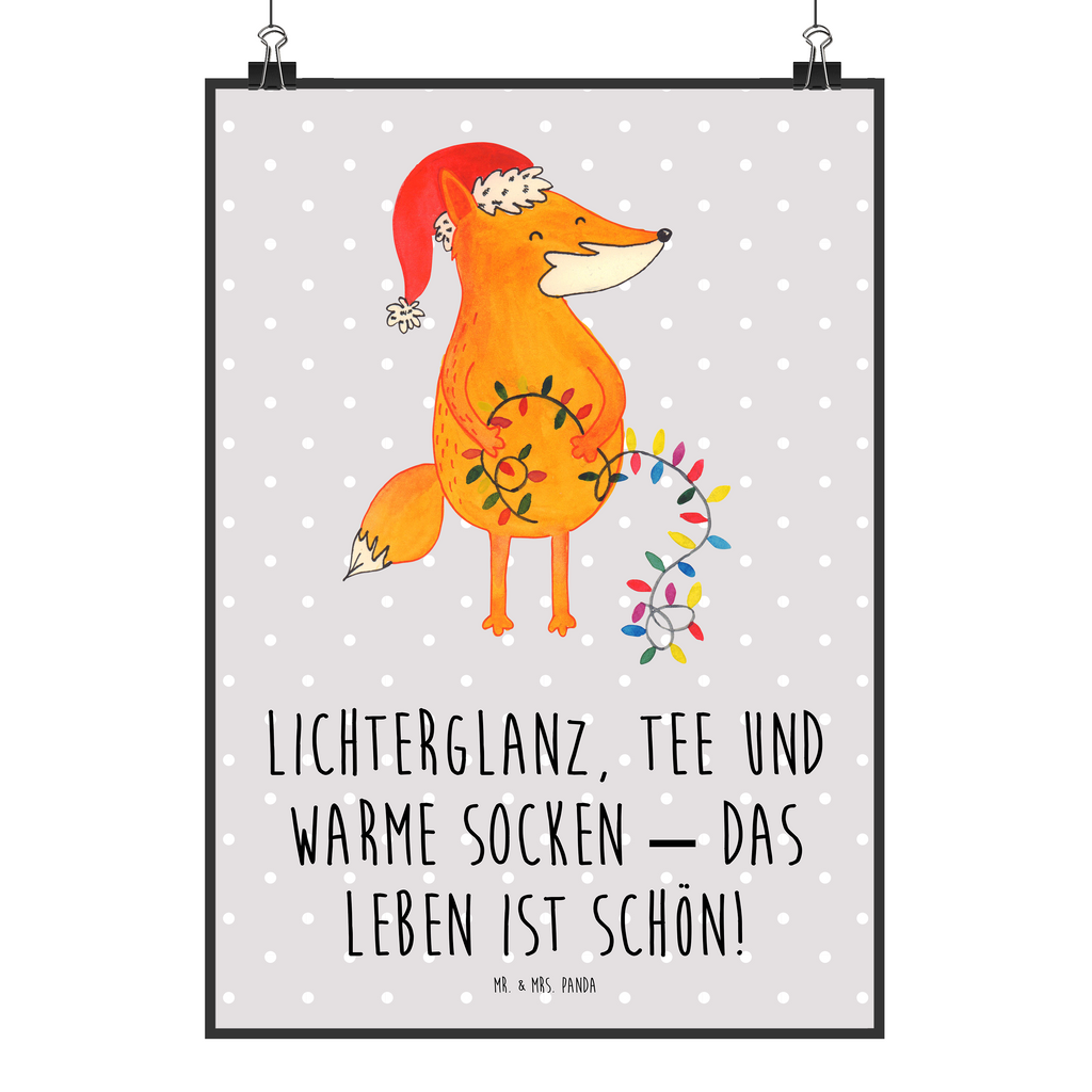 Poster Fuchs Weihnachten Poster, Wandposter, Bild, Wanddeko, Küchenposter, Kinderposter, Wanddeko Bild, Raumdekoration, Wanddekoration, Handgemaltes Poster, Mr. & Mrs. Panda Poster, Designposter, Kunstdruck, Posterdruck, Winter, Weihnachten, Weihnachtsdeko, Nikolaus, Advent, Heiligabend, Wintermotiv, Fuchs, Füchse, Spruch schön, Geschenk Weihnachten, Weihnachtsmann, Weihnachtszeit