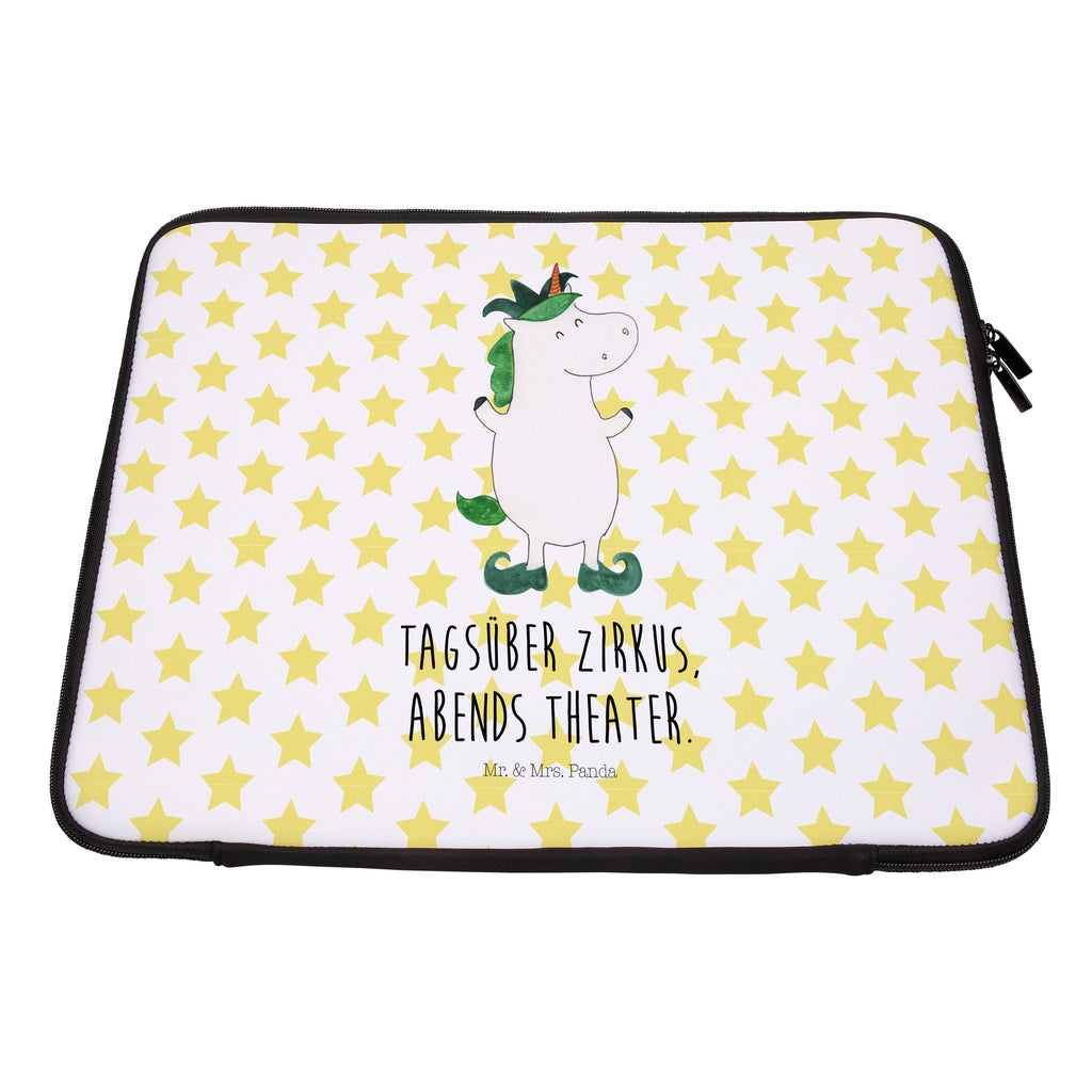 Notebook Tasche Einhorn Joker Notebook Tasche, Laptop, Computertasche, Tasche, Notebook-Tasche, Notebook-Reisehülle, Notebook Schutz, Einhorn, Einhörner, Einhorn Deko, Pegasus, Unicorn, Hofnarr, Kasper, Gaukler, Mittelalter