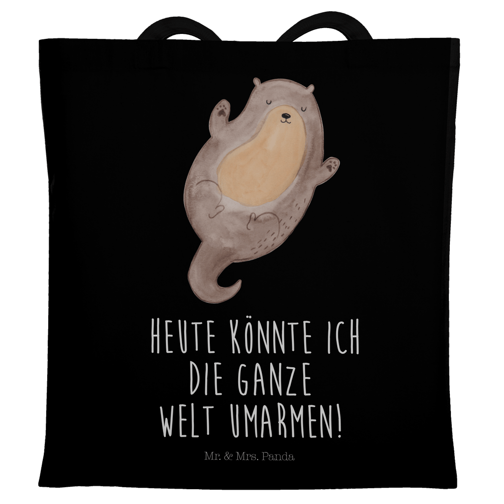 Tragetasche Otter Umarmen Beuteltasche, Beutel, Einkaufstasche, Jutebeutel, Stoffbeutel, Tasche, Shopper, Umhängetasche, Strandtasche, Schultertasche, Stofftasche, Tragetasche, Badetasche, Jutetasche, Einkaufstüte, Laptoptasche, Otter, Fischotter, Seeotter, Otter Seeotter See Otter