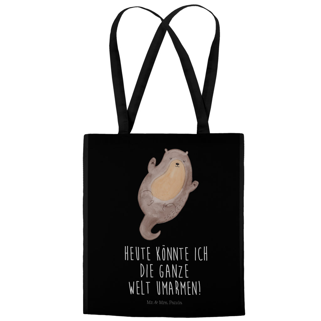 Tragetasche Otter Umarmen Beuteltasche, Beutel, Einkaufstasche, Jutebeutel, Stoffbeutel, Tasche, Shopper, Umhängetasche, Strandtasche, Schultertasche, Stofftasche, Tragetasche, Badetasche, Jutetasche, Einkaufstüte, Laptoptasche, Otter, Fischotter, Seeotter, Otter Seeotter See Otter