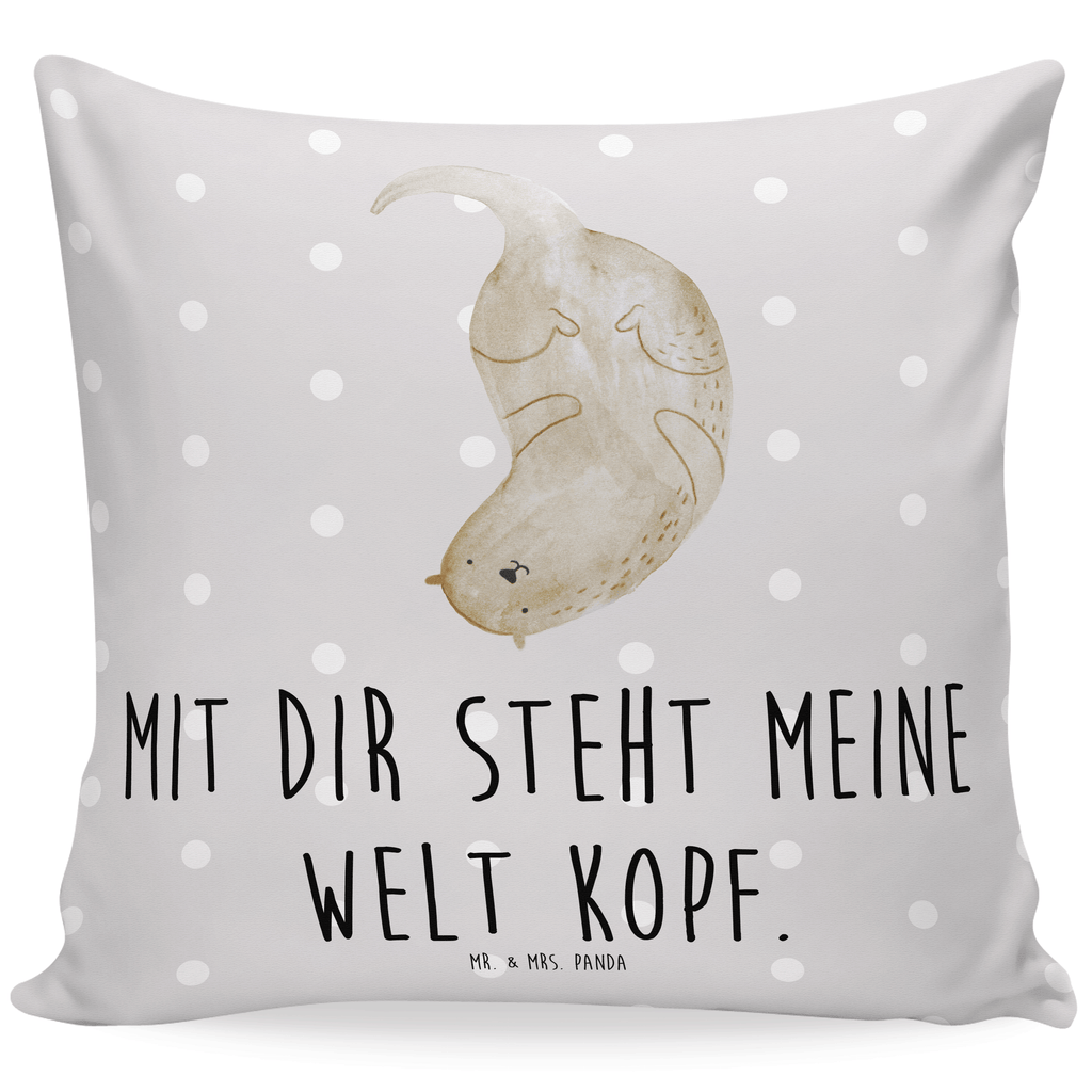 40x40 Kissen Otter Kopfüber Kissenhülle, Kopfkissen, Sofakissen, Dekokissen, Motivkissen, sofakissen, sitzkissen, Kissen, Kissenbezüge, Kissenbezug 40x40, Kissen 40x40, Kissenhülle 40x40, Zierkissen, Couchkissen, Dekokissen Sofa, Sofakissen 40x40, Dekokissen 40x40, Kopfkissen 40x40, Kissen 40x40 Waschbar, Otter, Fischotter, Seeotter, Otter Seeotter See Otter