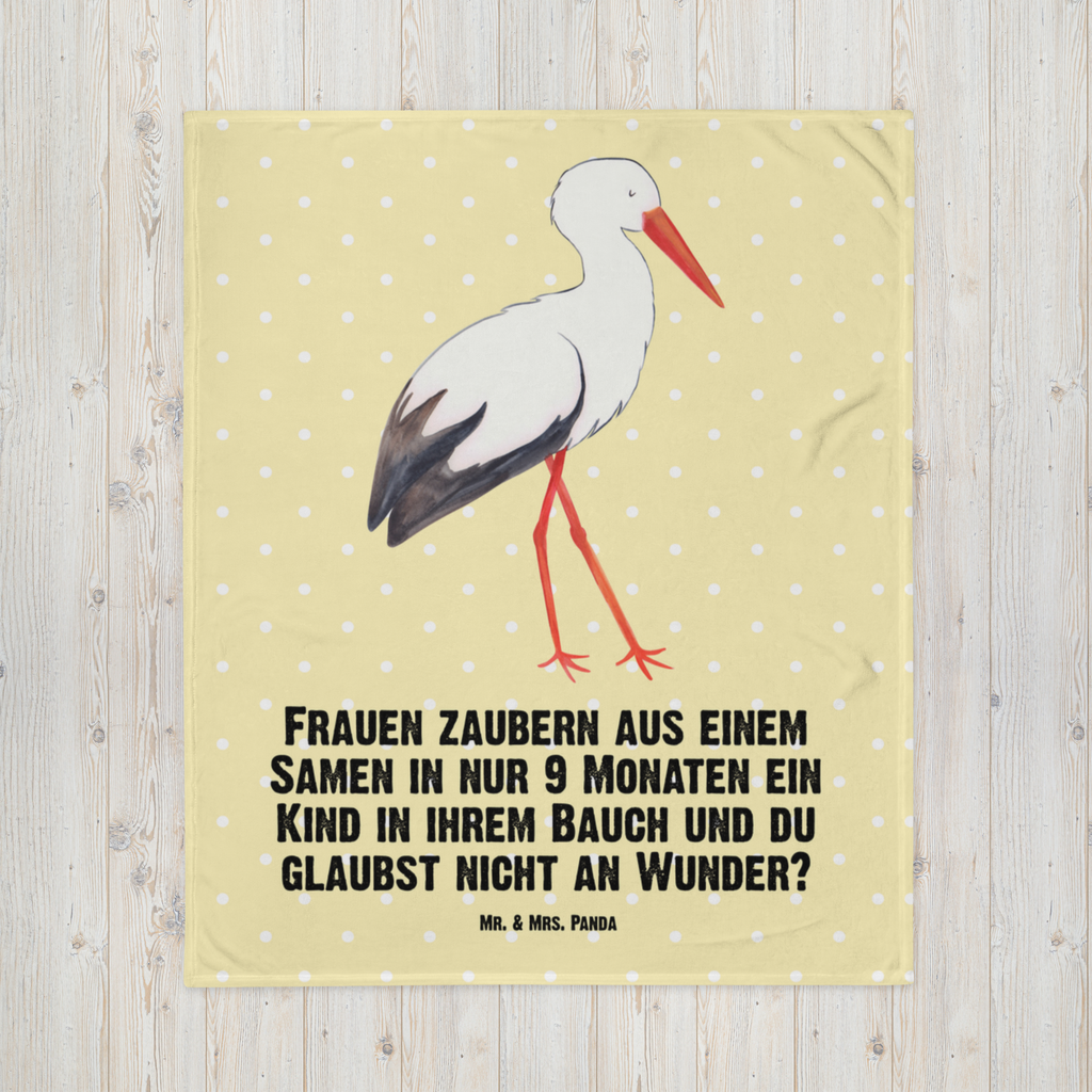 Kuscheldecke Storch Decke, Wohndecke, Tagesdecke, Wolldecke, Sofadecke, Tiermotive, Gute Laune, lustige Sprüche, Tiere, Storch, Störche, Schwangerschaft, Geburt, Mutter, Mütter, Mutter werden, Schwanger, Babybauch, Baby