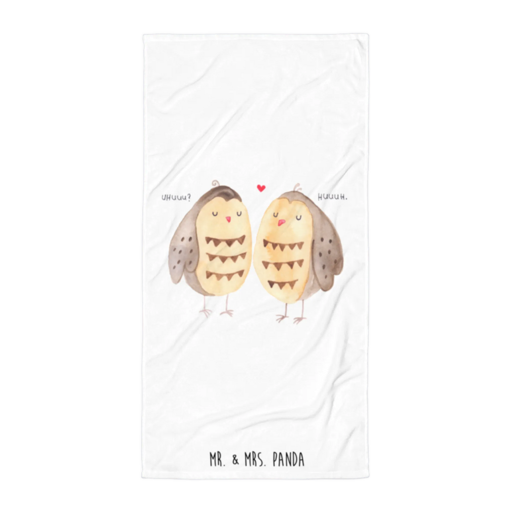 XL Badehandtuch Eulen Liebe Handtuch, Badetuch, Duschtuch, Strandtuch, Saunatuch, Eule, Eule Deko, Liebe, Hochzeit Spruch, Owl, All you need is love, Liebe Spruch, Freundin Geschenk, Freund, Wortspiel lustig