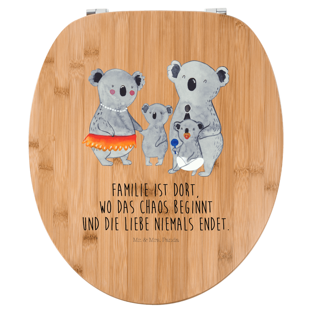 Motiv WC Sitz Koala Familie Klobrille, Klodeckel, Toilettendeckel, WC-Sitz, Toilette, Familie, Vatertag, Muttertag, Bruder, Schwester, Mama, Papa, Oma, Opa, Koala, Koalas, Family, Kinder, Geschwister, Familienleben