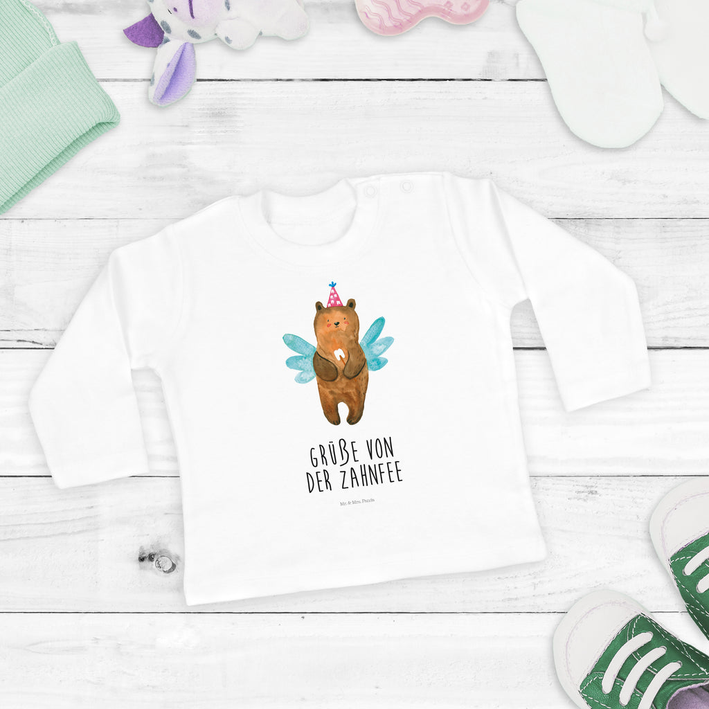 Baby Longsleeve Zahnfee Bär Mädchen, Jungen, Baby, Langarm, Bio, Kleidung, Bär, Teddy, Teddybär, Zahnfee, Fee, Milchzahn, Erster Zahn