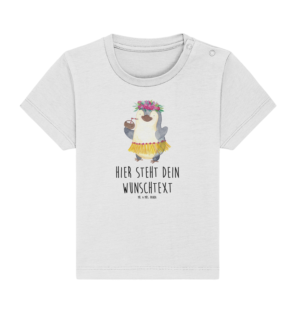 Personalisiertes Baby Shirt Pinguin Kokosnuss Personalisiertes Baby T-Shirt, Personalisiertes Jungen Baby T-Shirt, Personalisiertes Mädchen Baby T-Shirt, Personalisiertes Shirt, Pinguin, Aloha, Hawaii, Urlaub, Kokosnuss, Pinguine