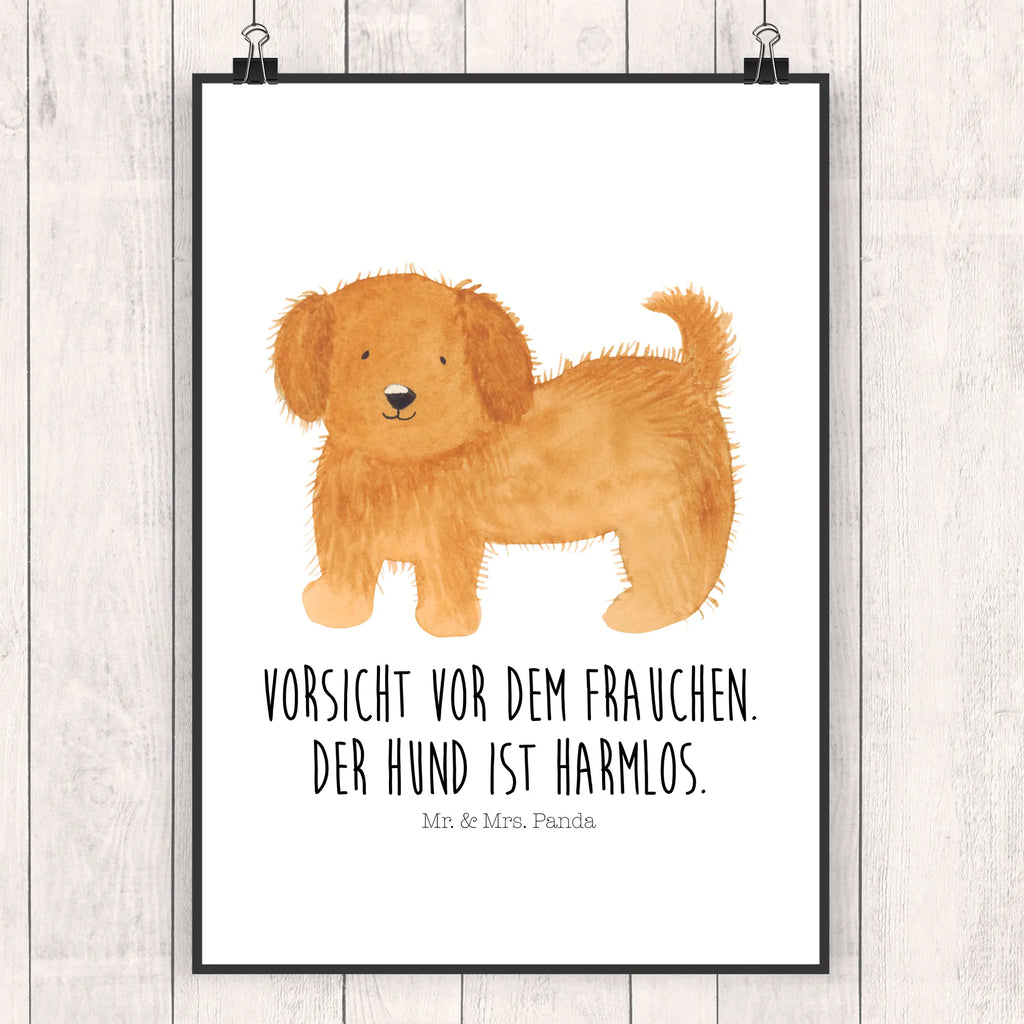 Poster Hund Flauschig Poster, Wandposter, Bild, Wanddeko, Küchenposter, Kinderposter, Wanddeko Bild, Raumdekoration, Wanddekoration, Handgemaltes Poster, Mr. & Mrs. Panda Poster, Designposter, Kunstdruck, Posterdruck, Hund, Hundemotiv, Haustier, Hunderasse, Tierliebhaber, Hundebesitzer, Sprüche, Hunde, Frauchen, Hundemama, Hundeliebe