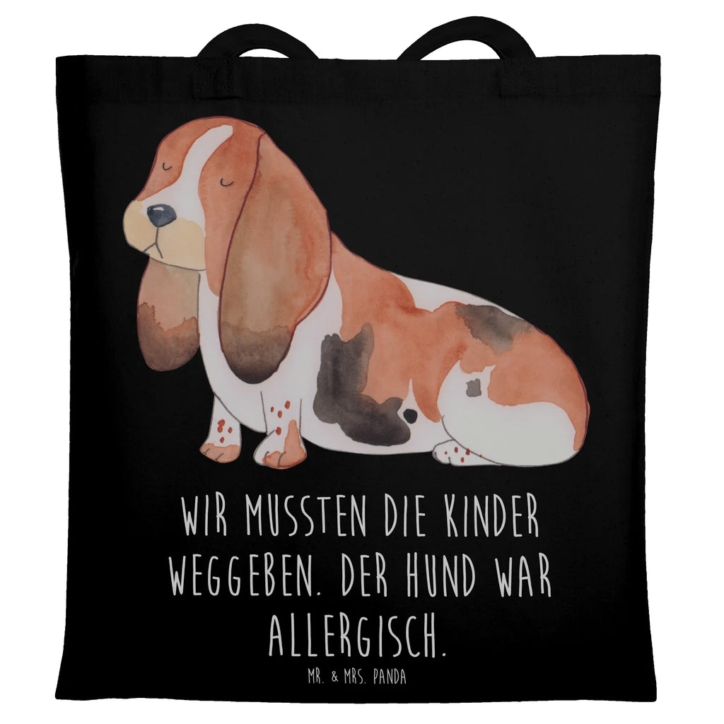 Tragetasche Hund Basset Hound Beuteltasche, Beutel, Einkaufstasche, Jutebeutel, Stoffbeutel, Tasche, Shopper, Umhängetasche, Strandtasche, Schultertasche, Stofftasche, Tragetasche, Badetasche, Jutetasche, Einkaufstüte, Laptoptasche, Hund, Hundemotiv, Haustier, Hunderasse, Tierliebhaber, Hundebesitzer, Sprüche, Basset Hound, Basset, Hundeliebe, kinderlos