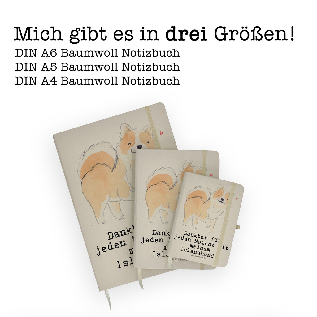 Baumwoll Notizbuch Islandhund Moment Notizen, Eintragebuch, Tagebuch, Notizblock, Adressbuch, Journal, Kladde, Skizzenbuch, Notizheft, Schreibbuch, Schreibheft, Hund, Hunderasse, Rassehund, Hundebesitzer, Geschenk, Tierfreund, Schenken, Welpe, Islandhund, isländischer Schäferhund