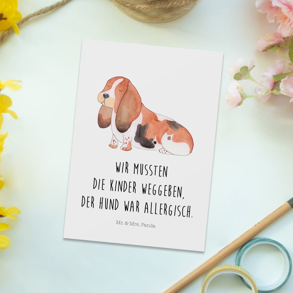 Postkarte Hund Basset Hound Postkarte, Karte, Geschenkkarte, Grußkarte, Einladung, Ansichtskarte, Geburtstagskarte, Einladungskarte, Dankeskarte, Ansichtskarten, Einladung Geburtstag, Einladungskarten Geburtstag, Hund, Hundemotiv, Haustier, Hunderasse, Tierliebhaber, Hundebesitzer, Sprüche, Basset Hound, Basset, Hundeliebe, kinderlos