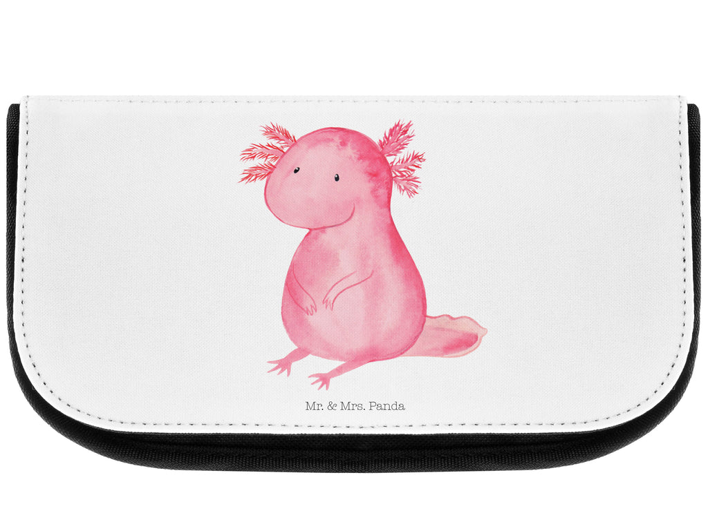 Kosmetiktasche Axolotl null Kosmetikbeutel, Kulturtasche, Kulturbeutel, Schminktasche, Make-Up Tasche, Kosmetiktasche, Beauty Bag, Kosmetiktasche Damen, Make Up Tasche, Kosmetik Tasche, Kosmetiktasche Klein, Kleine Kosmetiktasche, Schminktasche Klein, Kosmetiktasche Mit Fächern, Schminktäschen, Schminke Tasche, Kosmetiktaschen Damen, Beauty Case, Schmink Täschchen, Axolotl, Molch, Axolot, vergnügt, fröhlich, zufrieden, Lebensstil, Weisheit, Lebensweisheit, Liebe, Freundin