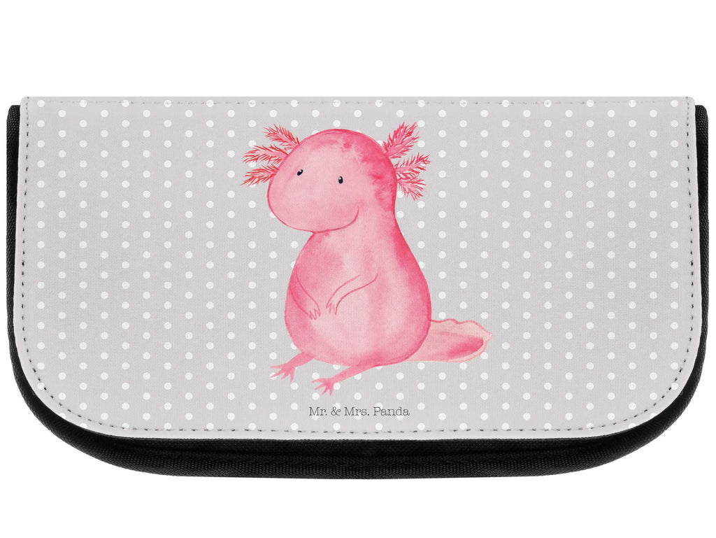 Kosmetiktasche Axolotl null Kosmetikbeutel, Kulturtasche, Kulturbeutel, Schminktasche, Make-Up Tasche, Kosmetiktasche, Beauty Bag, Kosmetiktasche Damen, Make Up Tasche, Kosmetik Tasche, Kosmetiktasche Klein, Kleine Kosmetiktasche, Schminktasche Klein, Kosmetiktasche Mit Fächern, Schminktäschen, Schminke Tasche, Kosmetiktaschen Damen, Beauty Case, Schmink Täschchen, Axolotl, Molch, Axolot, vergnügt, fröhlich, zufrieden, Lebensstil, Weisheit, Lebensweisheit, Liebe, Freundin