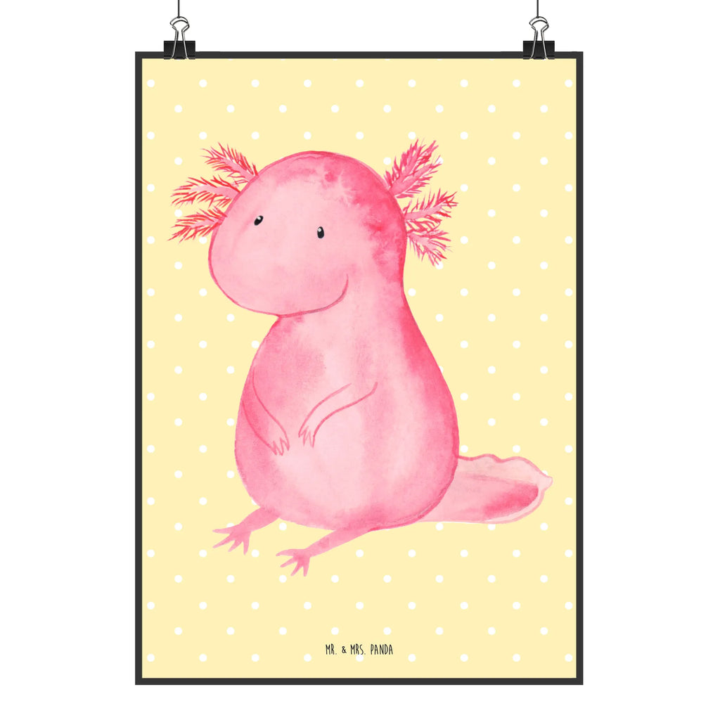 Poster Axolotl null Poster, Wandposter, Bild, Wanddeko, Küchenposter, Kinderposter, Wanddeko Bild, Raumdekoration, Wanddekoration, Handgemaltes Poster, Mr. & Mrs. Panda Poster, Designposter, Kunstdruck, Posterdruck, Axolotl, Molch, Axolot, vergnügt, fröhlich, zufrieden, Lebensstil, Weisheit, Lebensweisheit, Liebe, Freundin