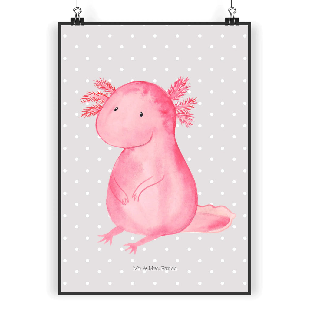 Poster Axolotl null Poster, Wandposter, Bild, Wanddeko, Küchenposter, Kinderposter, Wanddeko Bild, Raumdekoration, Wanddekoration, Handgemaltes Poster, Mr. & Mrs. Panda Poster, Designposter, Kunstdruck, Posterdruck, Axolotl, Molch, Axolot, vergnügt, fröhlich, zufrieden, Lebensstil, Weisheit, Lebensweisheit, Liebe, Freundin