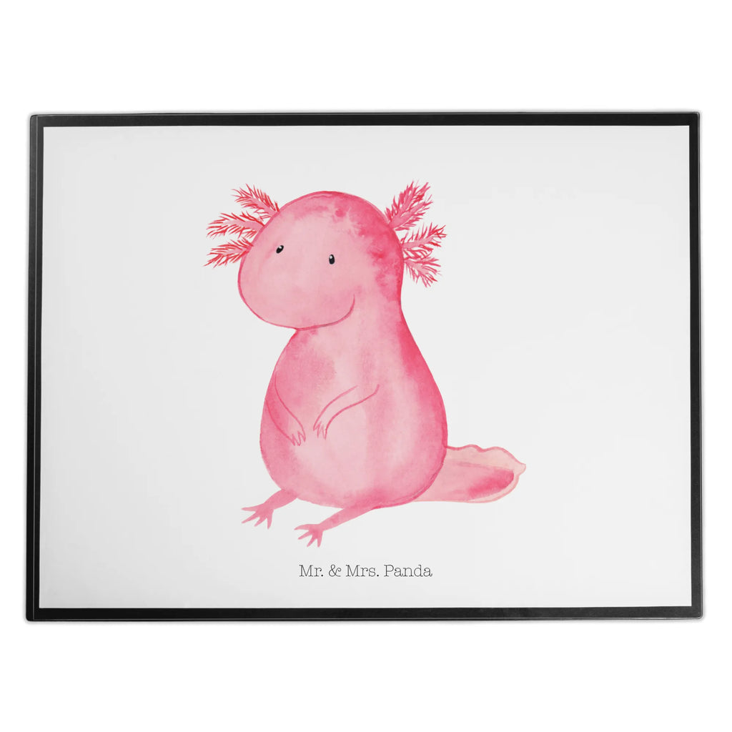 Schreibtischunterlage Axolotl Schreibunterlage, Schreibtischauflage, Bürobedarf, Büroartikel, Schreibwaren, Schreibtisch Unterlagen, Schreibtischunterlage Groß, Axolotl, Molch, Axolot, vergnügt, fröhlich, zufrieden, Lebensstil, Weisheit, Lebensweisheit, Liebe, Freundin