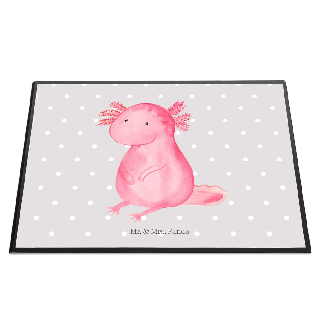 Schreibtischunterlage Axolotl Schreibunterlage, Schreibtischauflage, Bürobedarf, Büroartikel, Schreibwaren, Schreibtisch Unterlagen, Schreibtischunterlage Groß, Axolotl, Molch, Axolot, vergnügt, fröhlich, zufrieden, Lebensstil, Weisheit, Lebensweisheit, Liebe, Freundin