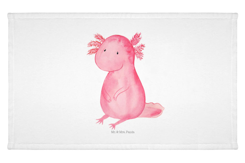 Handtuch Axolotl null Handtuch, Badehandtuch, Badezimmer, Handtücher, groß, Kinder, Baby, Axolotl, Molch, Axolot, vergnügt, fröhlich, zufrieden, Lebensstil, Weisheit, Lebensweisheit, Liebe, Freundin