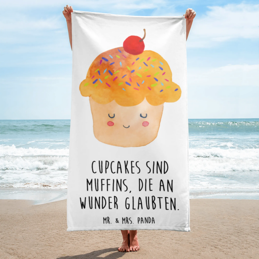 XL Badehandtuch Cupcake Handtuch, Badetuch, Duschtuch, Strandtuch, Saunatuch, Tiermotive, Gute Laune, lustige Sprüche, Tiere, Cupcakes, Muffin, Wunder, Küche Deko, Küche Spruch, Backen Geschenk, Geschenk Koch, Motivation Sprüche