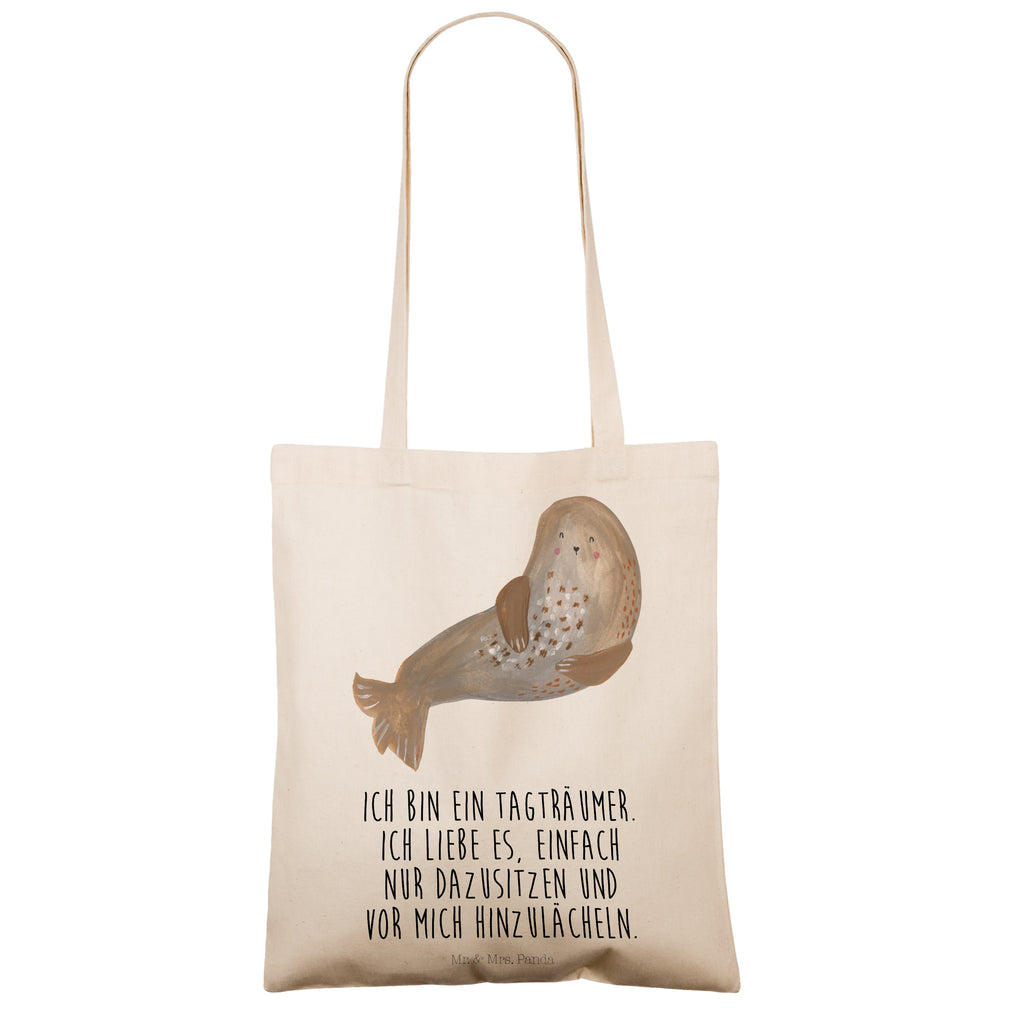 Tragetasche Robbe Lachen Beuteltasche, Beutel, Einkaufstasche, Jutebeutel, Stoffbeutel, Tasche, Shopper, Umhängetasche, Strandtasche, Schultertasche, Stofftasche, Tragetasche, Badetasche, Jutetasche, Einkaufstüte, Laptoptasche, Tiermotive, Gute Laune, lustige Sprüche, Tiere, Robbe, Robben, Seehund, Strand, Meerestier, Ostsee, Nordsee