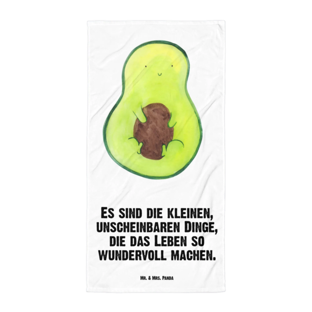 XL Badehandtuch Avocado mit Kern Handtuch, Badetuch, Duschtuch, Strandtuch, Saunatuch, Avocado, Veggie, Vegan, Gesund, Avokado, Avocadokern, Kern, Pflanze, Spruch Leben