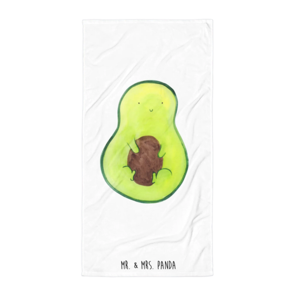 XL Badehandtuch Avocado mit Kern Handtuch, Badetuch, Duschtuch, Strandtuch, Saunatuch, Avocado, Veggie, Vegan, Gesund, Avokado, Avocadokern, Kern, Pflanze, Spruch Leben