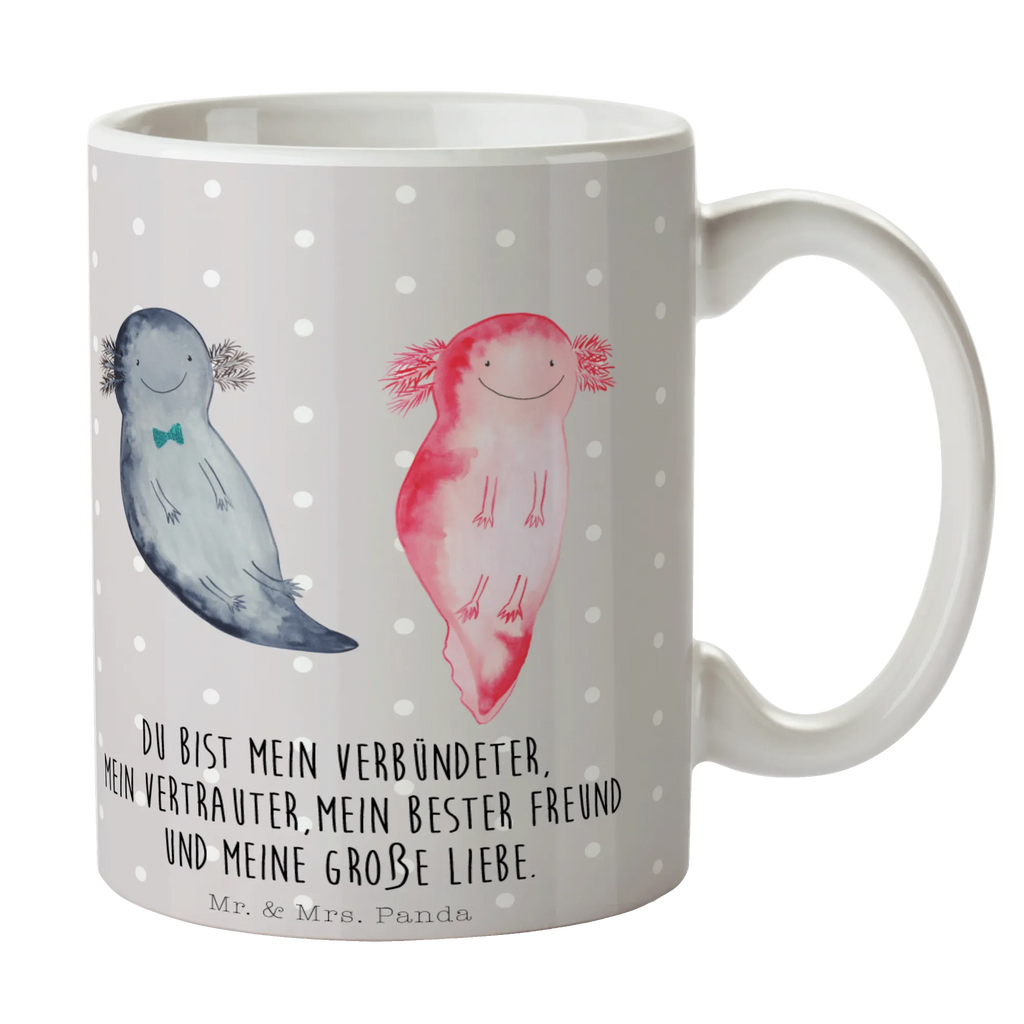 Tasse Axolotl Axel+Lotte Tasse, Kaffeetasse, Teetasse, Becher, Kaffeebecher, Teebecher, Keramiktasse, Porzellantasse, Büro Tasse, Geschenk Tasse, Tasse Sprüche, Tasse Motive, Kaffeetassen, Tasse bedrucken, Designer Tasse, Cappuccino Tassen, Schöne Teetassen, Axolotl, Molch, Axolot, Schwanzlurch, Lurch, Lurche, Liebe, große Liebe, Liebesbeweis, Freund, Verlobter, Ehemann, Jahrestag, Valentinstag