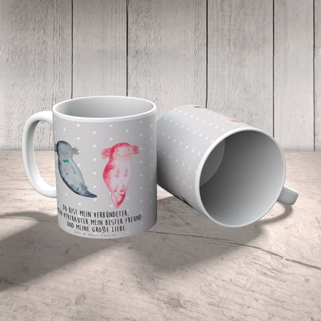 Tasse Axolotl Axel+Lotte Tasse, Kaffeetasse, Teetasse, Becher, Kaffeebecher, Teebecher, Keramiktasse, Porzellantasse, Büro Tasse, Geschenk Tasse, Tasse Sprüche, Tasse Motive, Kaffeetassen, Tasse bedrucken, Designer Tasse, Cappuccino Tassen, Schöne Teetassen, Axolotl, Molch, Axolot, Schwanzlurch, Lurch, Lurche, Liebe, große Liebe, Liebesbeweis, Freund, Verlobter, Ehemann, Jahrestag, Valentinstag