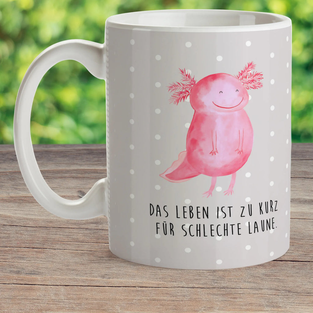 Kindertasse Axolotl Glücklich Kindertasse, Kinder Tasse, Kunststoff Tasse, Kindergarten Tasse, Trinkbecher, Camping Becher, Kaffeetasse, Kunststoffbecher, Kindergartenbecher, Outdoorgeschirr, Kunststoffgeschirr, Reisebecher, Reisetasse, Kinderbecher, Bruchfeste Tasse, Bruchsichere Tasse, Plastik Tasse, Plastiktasse, Axolotl, Molch, Axolot, Schwanzlurch, Lurch, Lurche, Motivation, gute Laune