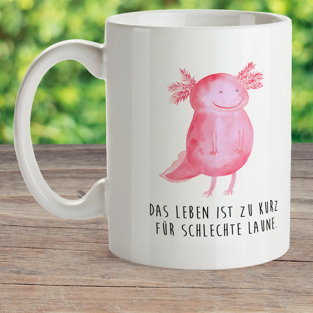 Kindertasse Axolotl Glücklich Kindertasse, Kinder Tasse, Kunststoff Tasse, Kindergarten Tasse, Trinkbecher, Camping Becher, Kaffeetasse, Kunststoffbecher, Kindergartenbecher, Outdoorgeschirr, Kunststoffgeschirr, Reisebecher, Reisetasse, Kinderbecher, Bruchfeste Tasse, Bruchsichere Tasse, Plastik Tasse, Plastiktasse, Axolotl, Molch, Axolot, Schwanzlurch, Lurch, Lurche, Motivation, gute Laune