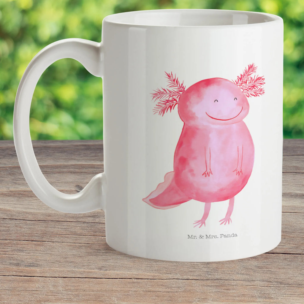 Kindertasse Axolotl Glücklich Kindertasse, Kinder Tasse, Kunststoff Tasse, Kindergarten Tasse, Trinkbecher, Camping Becher, Kaffeetasse, Kunststoffbecher, Kindergartenbecher, Outdoorgeschirr, Kunststoffgeschirr, Reisebecher, Reisetasse, Kinderbecher, Bruchfeste Tasse, Bruchsichere Tasse, Plastik Tasse, Plastiktasse, Axolotl, Molch, Axolot, Schwanzlurch, Lurch, Lurche, Motivation, gute Laune