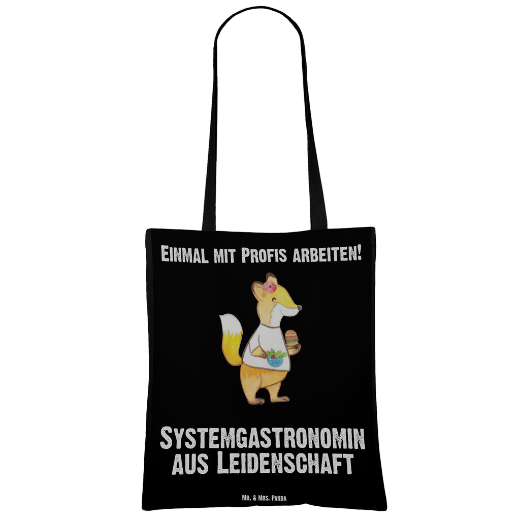 Tragetasche Systemgastronomin aus Leidenschaft Beuteltasche, Beutel, Einkaufstasche, Jutebeutel, Stoffbeutel, Tasche, Shopper, Umhängetasche, Strandtasche, Schultertasche, Stofftasche, Tragetasche, Badetasche, Jutetasche, Einkaufstüte, Laptoptasche, Beruf, Ausbildung, Jubiläum, Abschied, Rente, Kollege, Kollegin, Geschenk, Schenken, Arbeitskollege, Mitarbeiter, Firma, Danke, Dankeschön