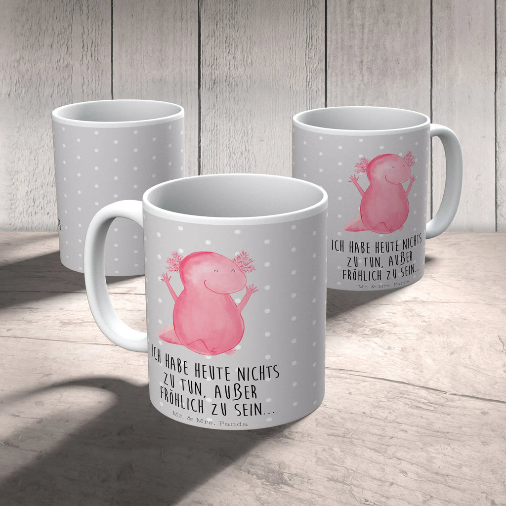 Tasse Axolotl Hurra Tasse, Kaffeetasse, Teetasse, Becher, Kaffeebecher, Teebecher, Keramiktasse, Porzellantasse, Büro Tasse, Geschenk Tasse, Tasse Sprüche, Tasse Motive, Kaffeetassen, Tasse bedrucken, Designer Tasse, Cappuccino Tassen, Schöne Teetassen, Axolotl, Molch, Axolot, Schwanzlurch, Lurch, Lurche, fröhlich, Spaß, Freude, Motivation, Zufriedenheit