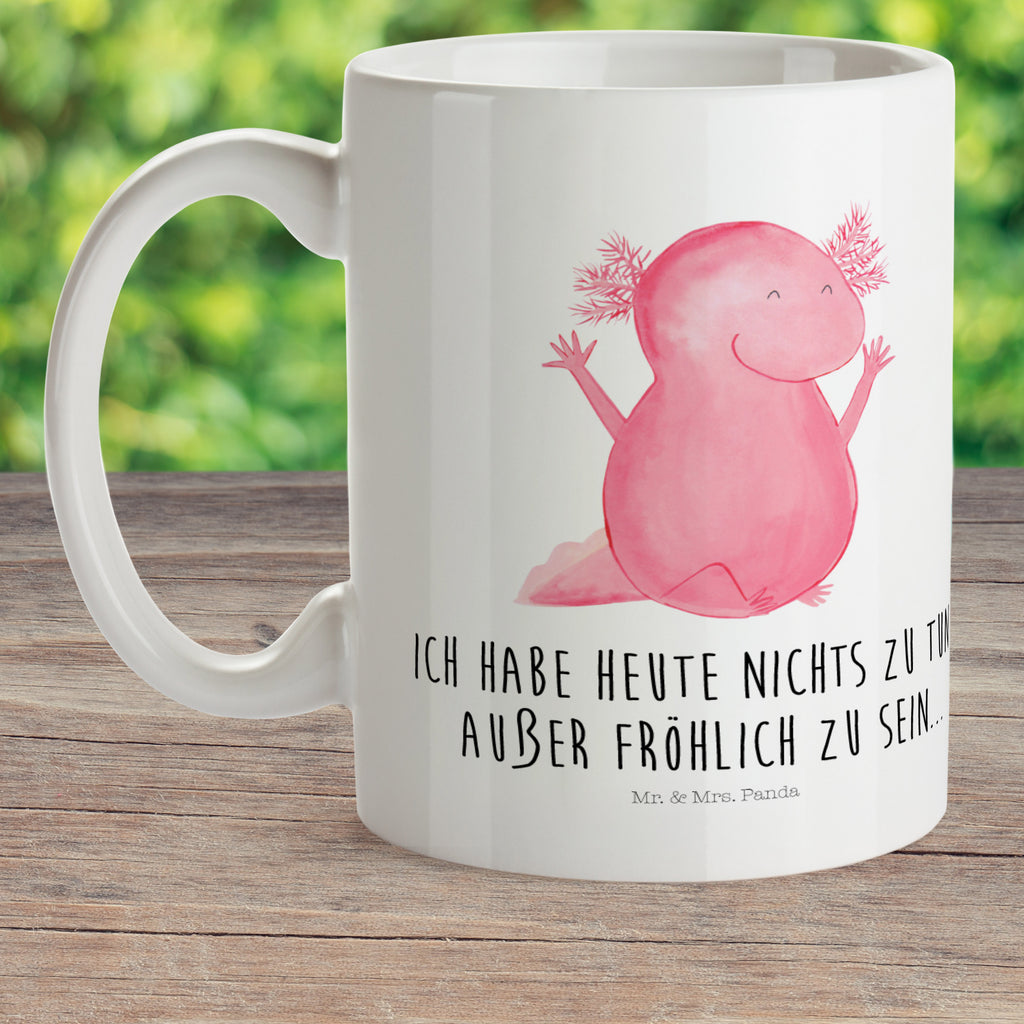 Kindertasse Axolotl Hurra Kindertasse, Kinder Tasse, Kunststoff Tasse, Kindergarten Tasse, Trinkbecher, Camping Becher, Kaffeetasse, Kunststoffbecher, Kindergartenbecher, Outdoorgeschirr, Kunststoffgeschirr, Reisebecher, Reisetasse, Kinderbecher, Bruchfeste Tasse, Bruchsichere Tasse, Plastik Tasse, Plastiktasse, Axolotl, Molch, Axolot, Schwanzlurch, Lurch, Lurche, fröhlich, Spaß, Freude, Motivation, Zufriedenheit