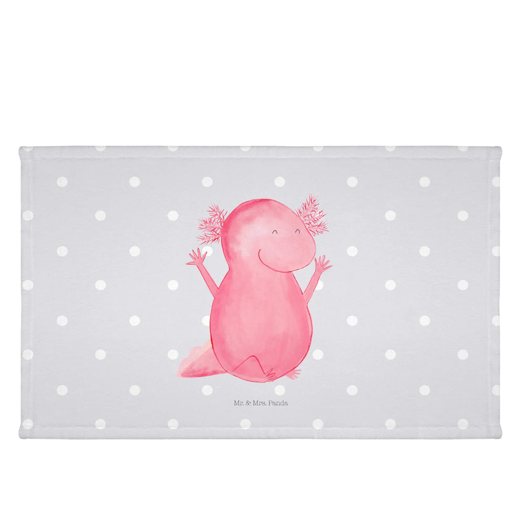 Handtuch Axolotl Hurra Handtuch, Badehandtuch, Badezimmer, Handtücher, groß, Kinder, Baby, Axolotl, Molch, Axolot, Schwanzlurch, Lurch, Lurche, fröhlich, Spaß, Freude, Motivation, Zufriedenheit